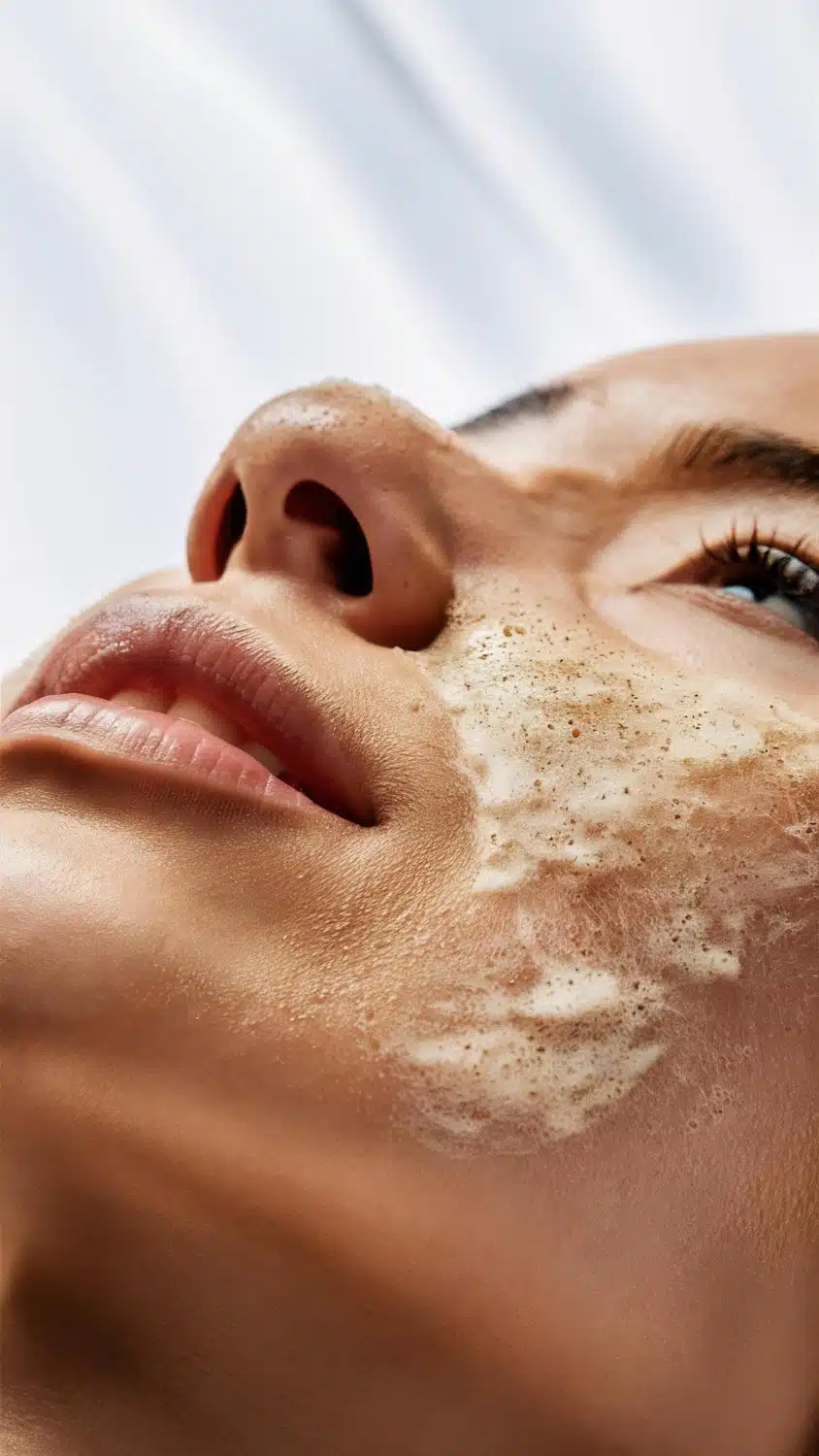 nalozony peeling gommage